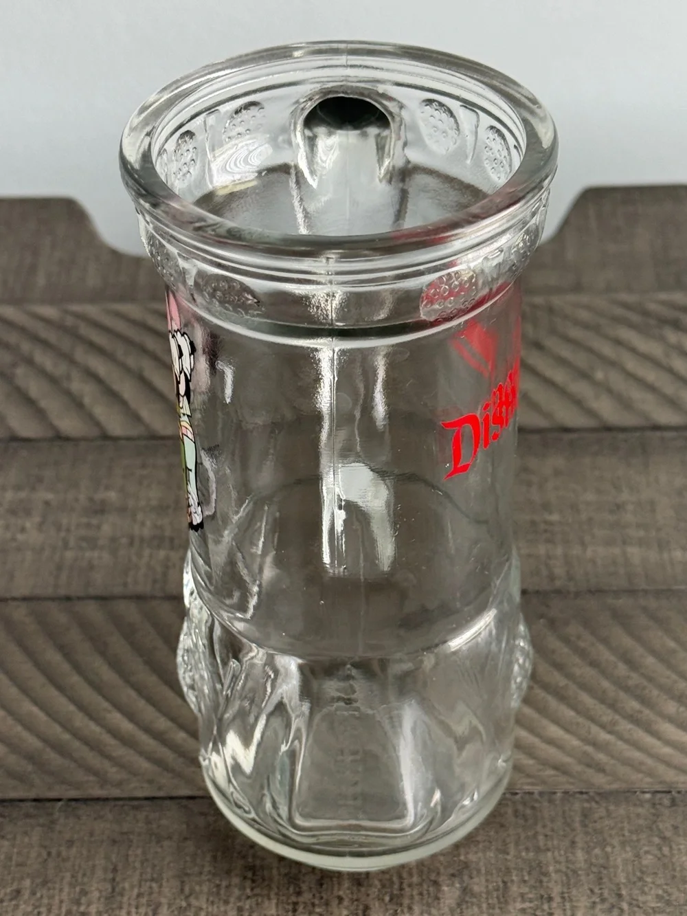 Vintage - Walt Disney World Glass Mug Golfing Mickey Mouse Golf Bag Stein Cup